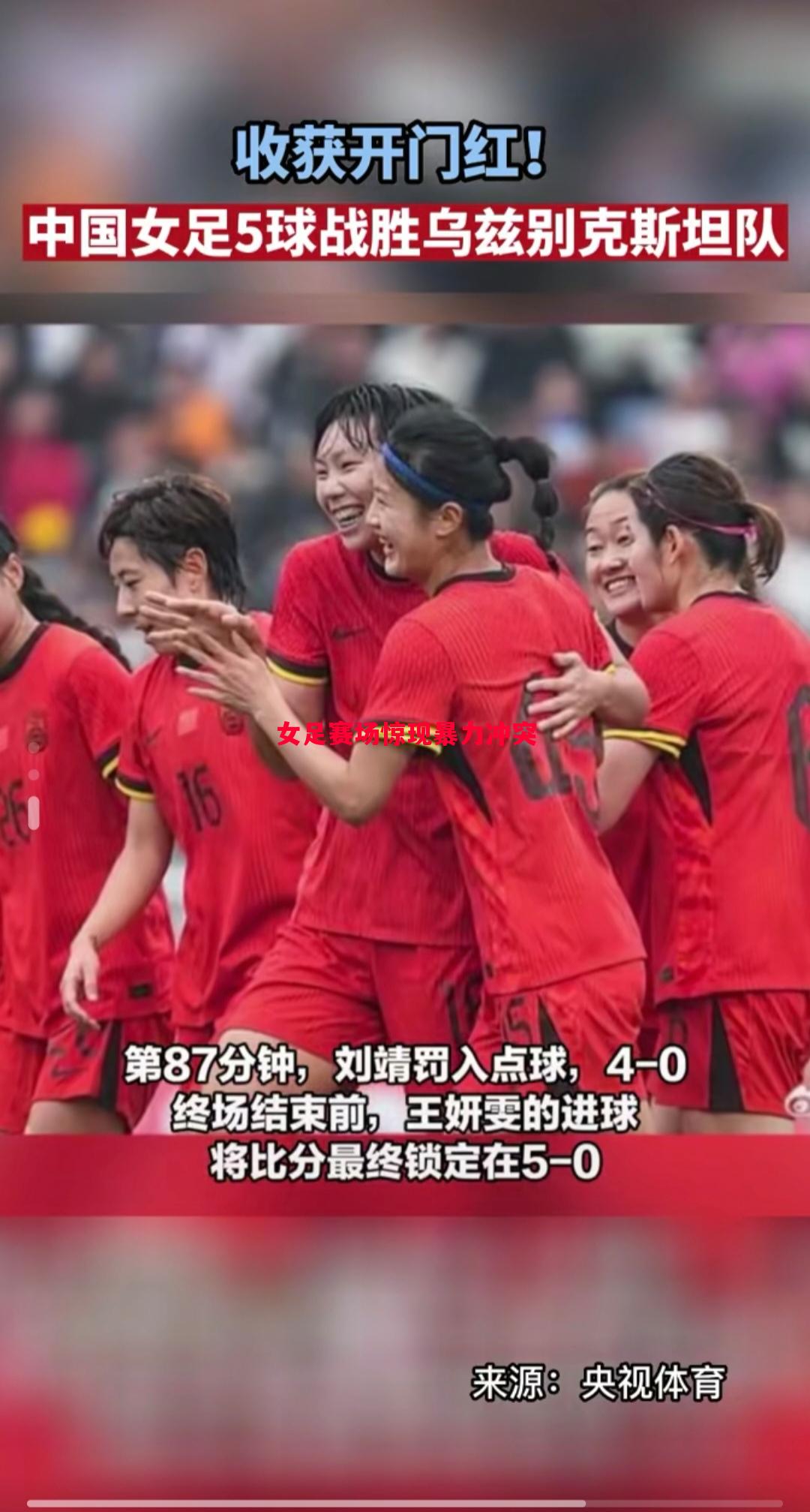 女足赛场惊现暴力冲突